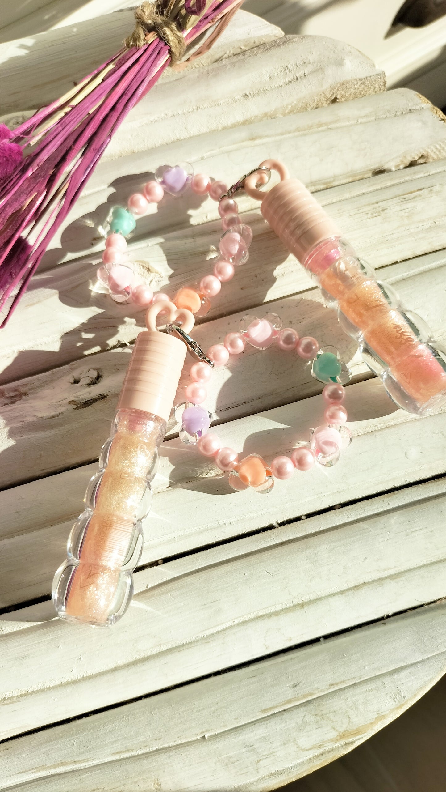 Portachiavi lip oil PEACH