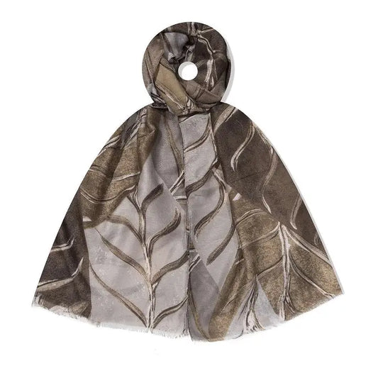 Foulard Foglia marrone