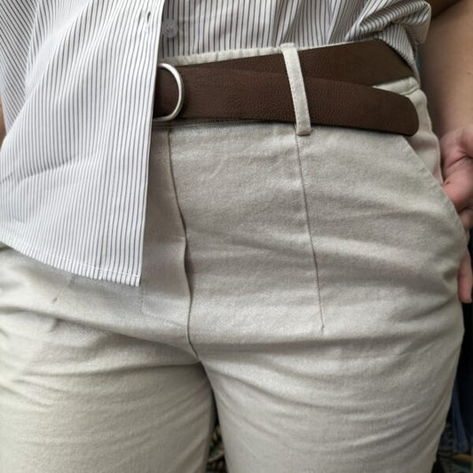 Jeans chiaro elastico+cintura