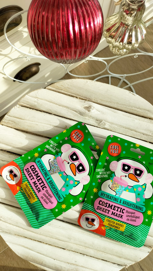 COOL YULE SNOWMAN face mask