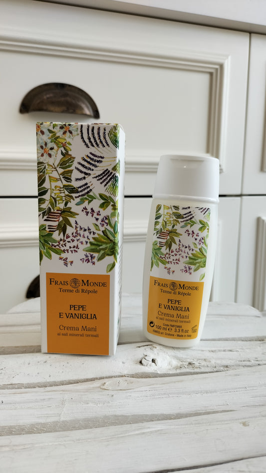 PEPE E VANIGLIA Crema mani termale