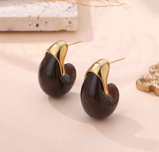 ORECCHINA MAXIMA CIOCCOLATO