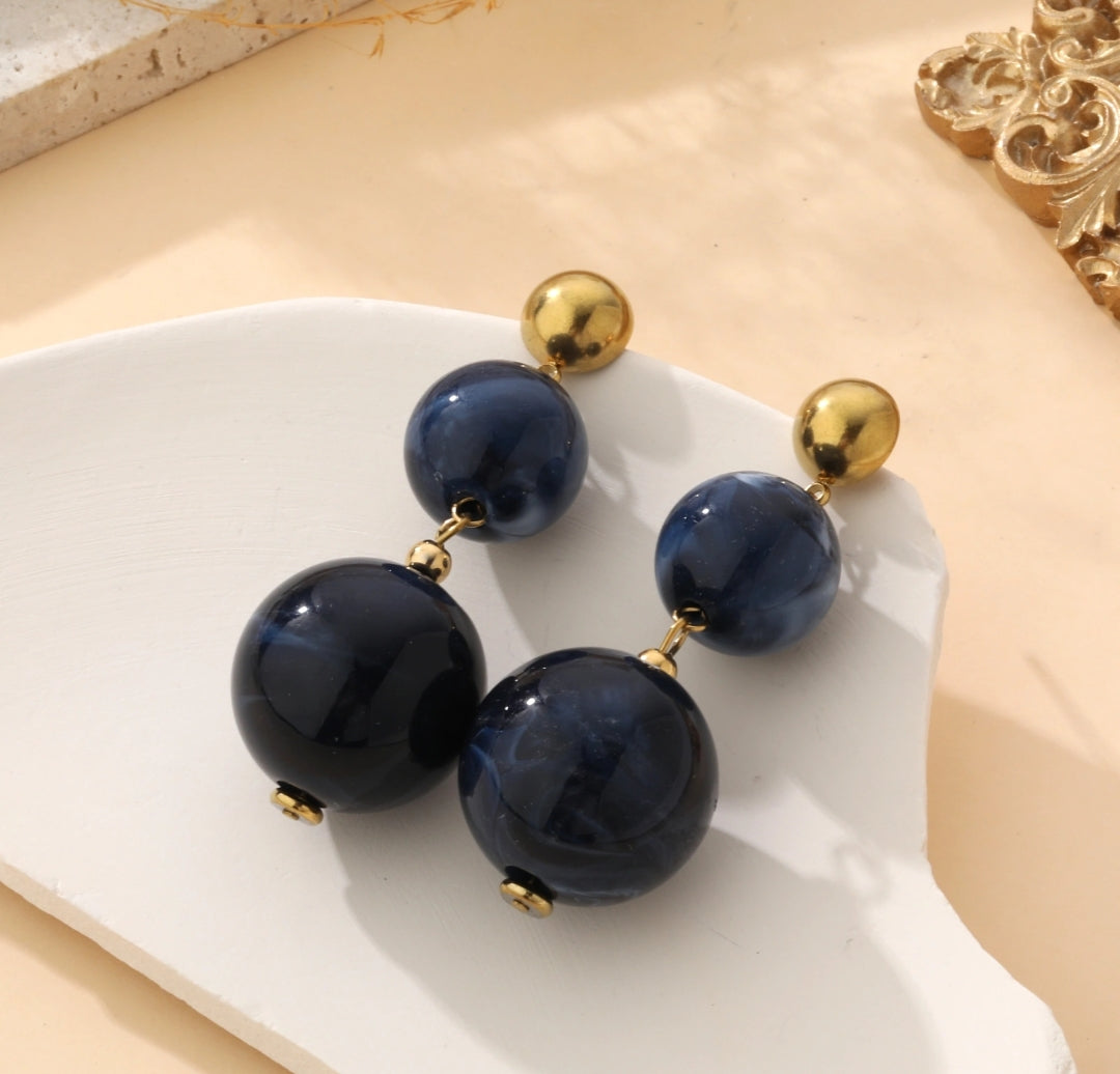 ORECCHINI MARJORIE BLU