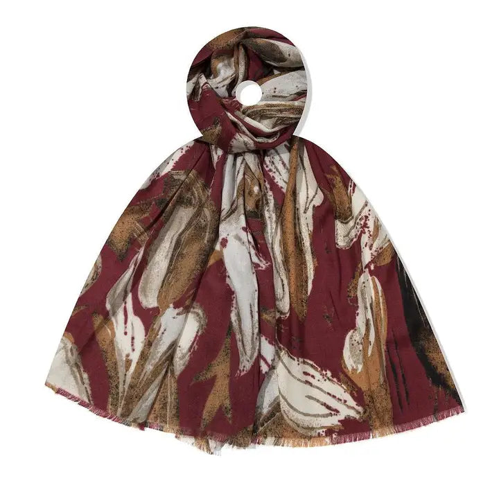 Foulard Arielle bordeaux